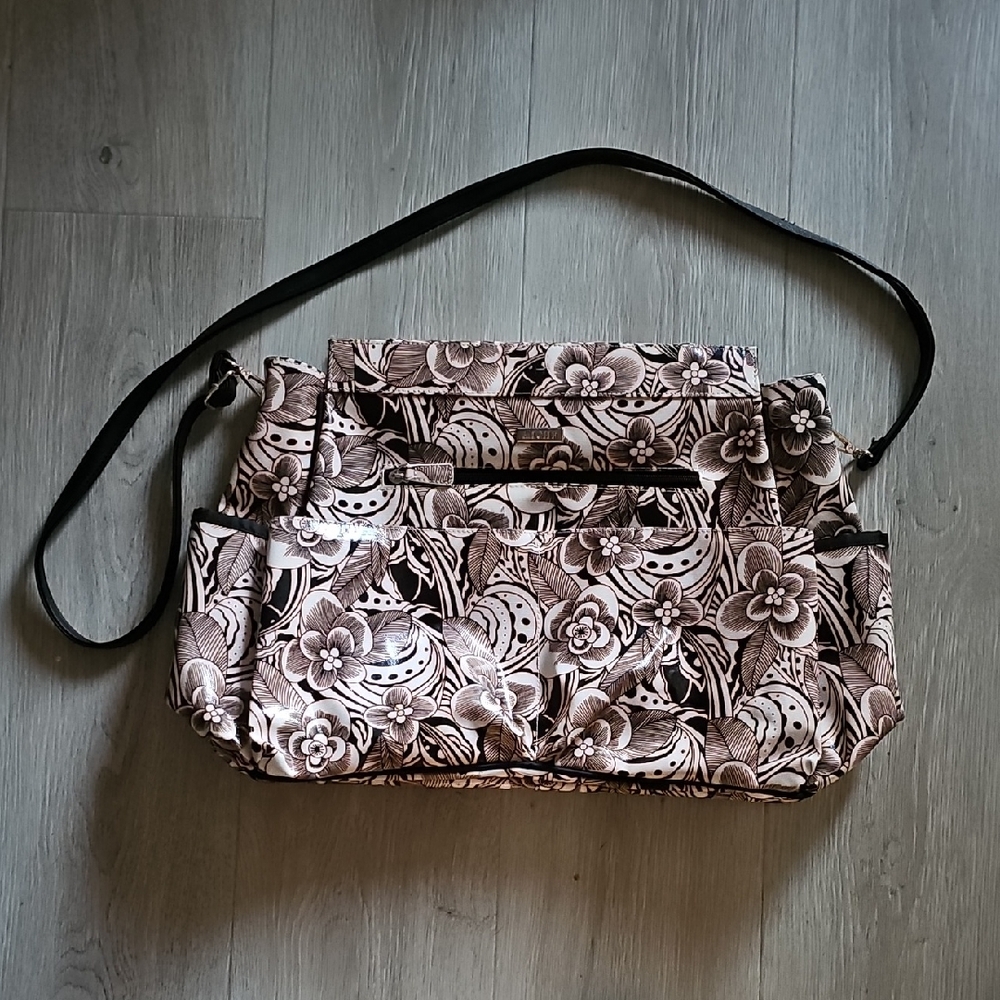 Miche Brown Floral Pattern Baby Bag